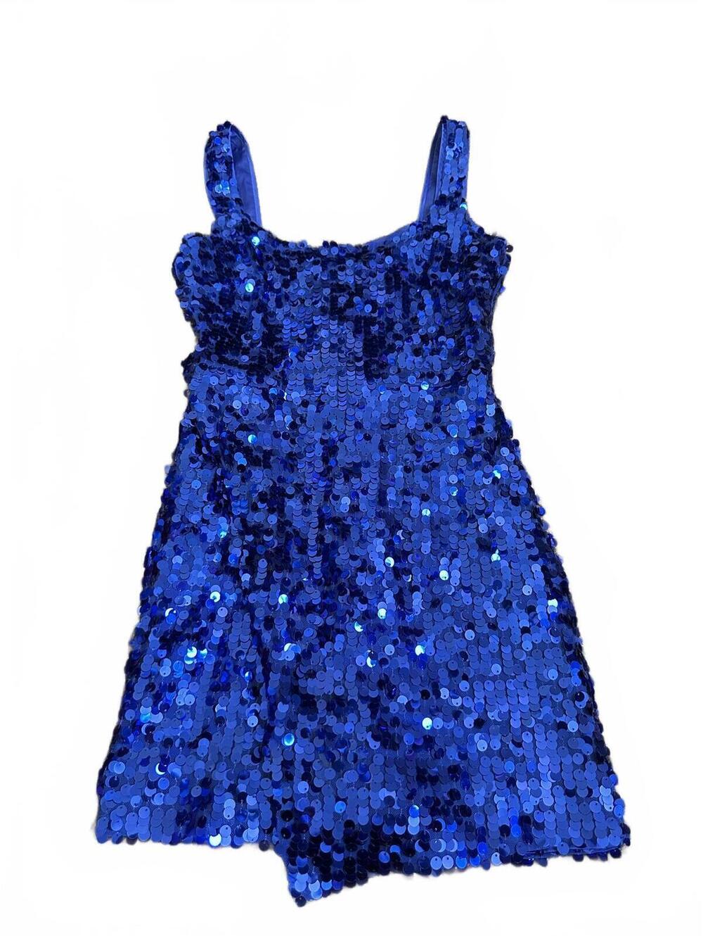 Bardot Blue Sequin Dress Size S